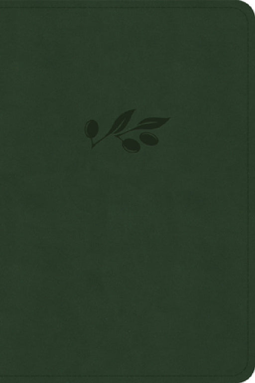 CSB Large Print Compact Reference Bible, Digital Study Edition, Olive Leathertouch by Csb Bibles by Holman