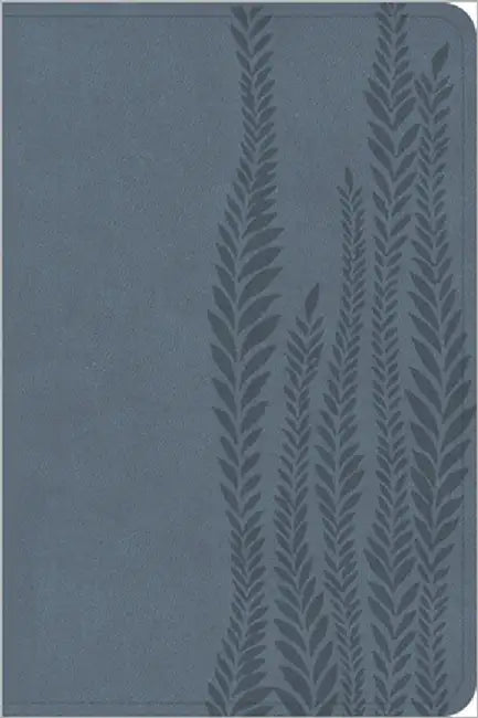 CSB Large Print Compact Reference Bible, Digital Study Edition, Slate Leathertouch by Csb Bibles by Holman