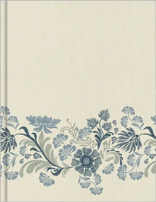 CSB Notetaking Bible, Large Print Edition, Cream Floral Cloth Over Board by Csb Bibles by Holman