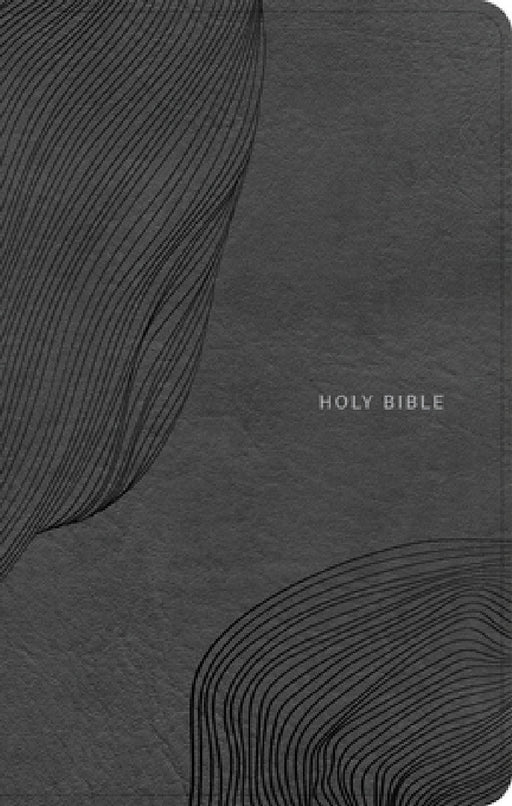 CSB Single-Column Compact Bible, Digital Study Edition, Charcoal Leathertouch by Csb Bibles by Holman