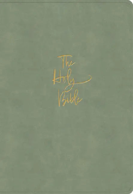 KJV Super Giant Print Reference Bible, Sage Suedesoft Leathertouch by Holman Bible Publishers