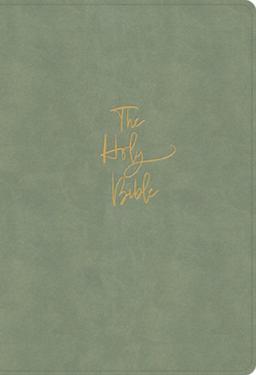 KJV Super Giant Print Reference Bible, Sage Suedesoft Leathertouch, Indexed by Holman Bible Publishers