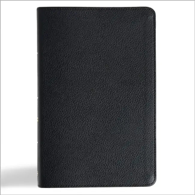 CSB Thinline Bible, Anglicised Edition, Black Genuine Leather by Csb Bibles by Holman