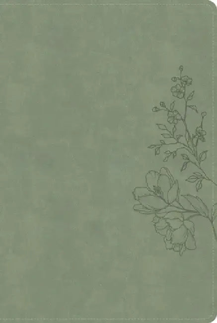 CSB Large Print Thinline Bible, Digital Study Edition, Sage Suedesoft Leathertouch by Csb Bibles by Holman
