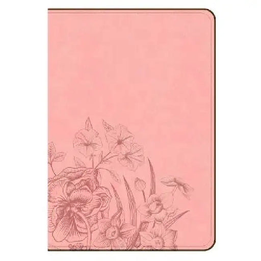 CSB Large Print Compact Reference Bible, Easy-To-Read Optimal Type, Digital Study Edition, Pink Floral Leathertouch by Csb Bibles by Holman