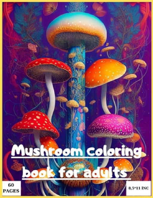 Mushroom coloring book for adult: Magic mushroom coloring book for adults by Mgbl