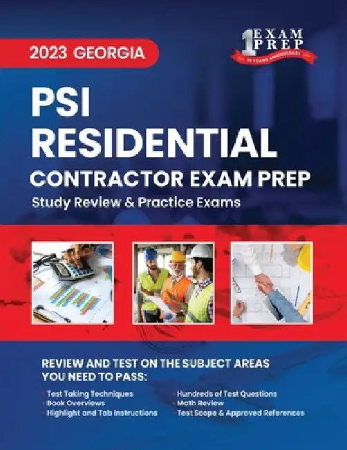 2023 Georgia PSI Residential Basic Contractor Exam Prep: 2023 Study Review & Practice Exams by Upstryve Inc
