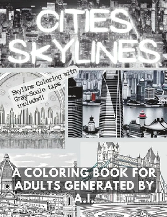 Cities Skylines A Coloring Book For Adults Generated By AI by David Scott