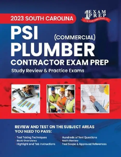 2023 South Carolina PSI Commercial Plumber Exam Prep: 2023 Study Review & Practice Exams by Upstryve Inc