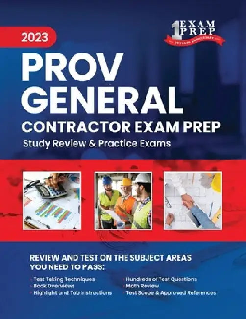 2023 Florida County PROV General Contractor Exam Prep: 2023 Study Review & Practice Exams by Upstryve Inc
