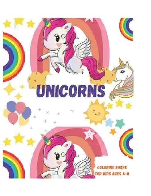 Coloring Books For Kids Ages 4-8: Unicorns by Vécnar