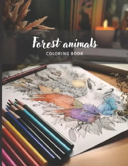 Forest Animals - Adult Coloring Book: Beautiful Animals to Color Adult Anti-Stress Coloring Books by Book Dictator