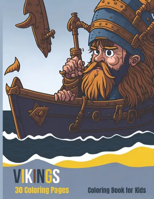 Viking Coloring Book For Kids 30 Coloring Pages.