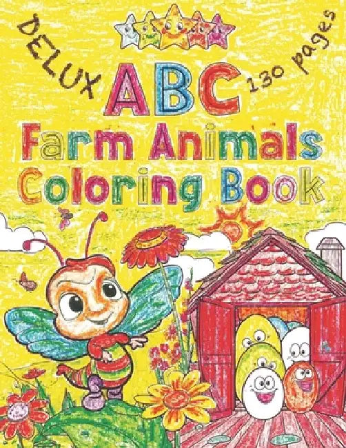 ABC Farm Animals & Poems Coloring Book: Learn the Alphabet with Colorful Illustrations and Rhymes (Educational Coloring Books for Kids) by ØYstein Gutu