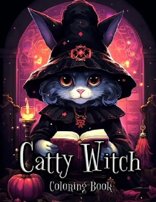 Catty Witch Coloring Book: A Magical Journey into the World of Feline Sorcery by Laura Seidel