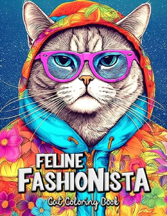 Feline Fashionista Cat Coloring Book: Unleash Your Creativity with Trendsetting Kitties by Laura Seidel