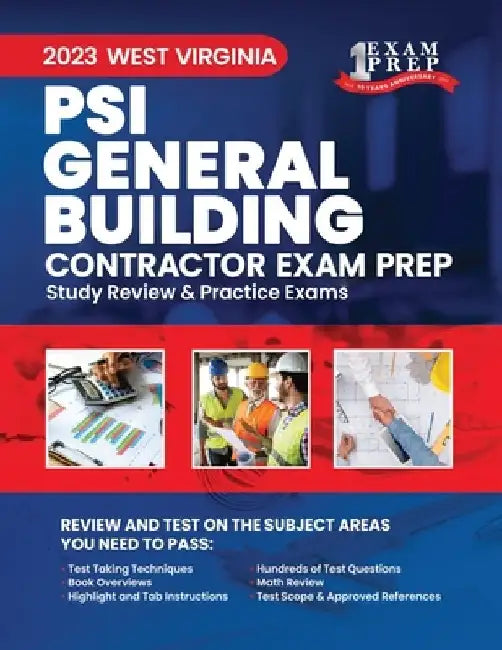 2023 West Virginia General Building Contractor (PSI): 2023 Study Review & Practice Exams by Upstryve Inc