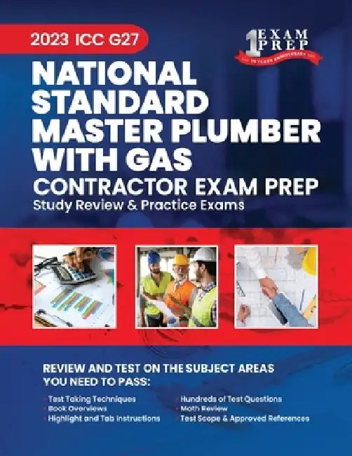 2023 ICC G27 National Standard Master Plumber with Gas: 2023 Study Review & Practice Exams by Upstryve Inc