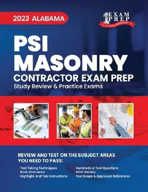 2023 Alabama PSI Masonry Contractor: 2023 Study Review & Practice Exams by Upstryve Inc