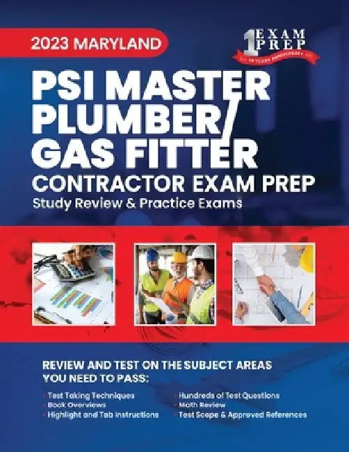 2023 Maryland PSI Master Plumber Gasfitter: 2023 Study Review & Practice Exams by Upstryve Inc