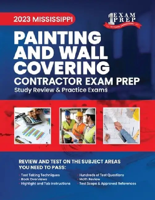 2023 Mississippi Painting and Wall Covering: 2023 Study Review & Practice Exams by Upstryve Inc