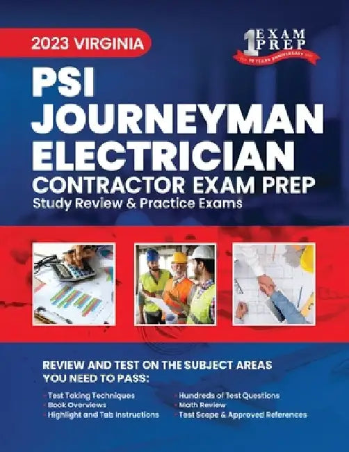 2023 Virginia PSI Journeyman Electrician: 2023 Study Review & Practice Exams by Upstryve Inc