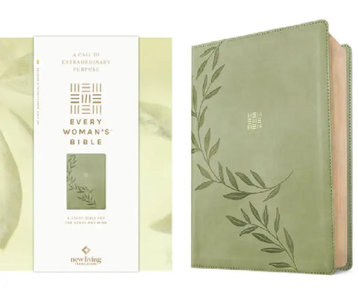 NLT Every Woman's Bible, Filament Enabled (Leatherlike, Olive Branch Green, Red Letter) by New Living Translation