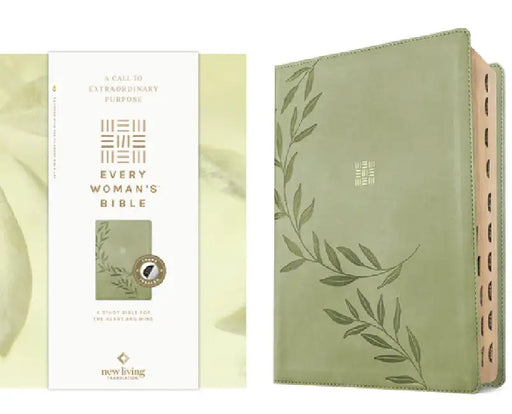 NLT Every Woman's Bible, Filament Enabled (Leatherlike, Olive Branch Green, Indexed, Red Letter) by New Living Translation