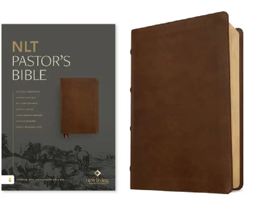 NLT Pastor's Bible, Filament Enabled (Leatherlike, Brown, Red Letter) by New Living Translation, Tyndale