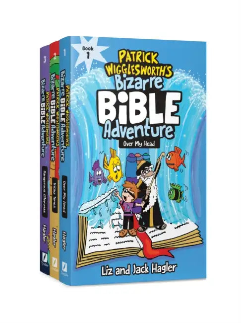 Patrick Wigglesworth's Bizarre Bible Adventure Old Testament 3-Book Set: Over My Head, Tricky Times, Dangerous Dilemmas by Jack Hagler, Liz Hagler