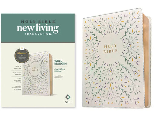 NLT Wide Margin Bible, Filament Enabled (Leatherlike, Grace & Bloom, Red Letter) by New Living Translation, Tyndale