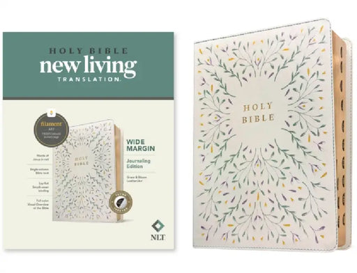 NLT Wide Margin Bible, Filament Enabled (Leatherlike, Grace & Bloom, Indexed, Red Letter) by New Living Translation, Tyndale