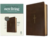 NLT Giant Print Bible, Filament Enabled (Leatherlike, Rustic Brown Gold Cross, Red Letter) by New Living Translation, Tyndale