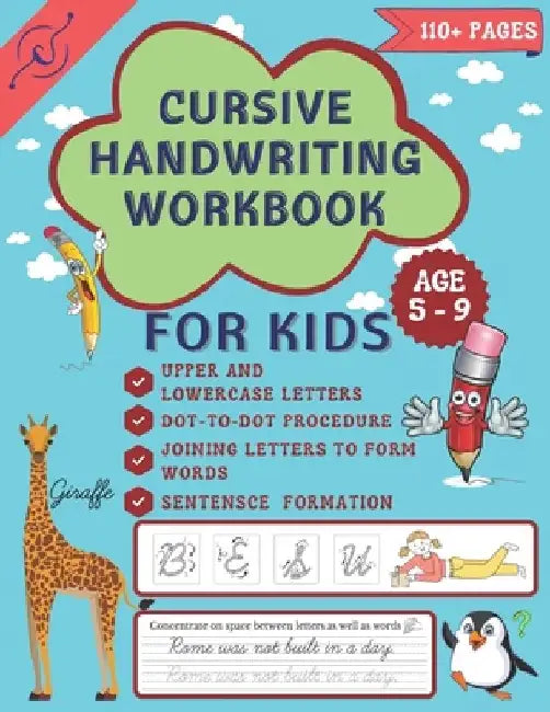 Cursive Handwriting Workbook: Cursive Handwriting workbook for grades 2 - 4 by Chittifinds Vj