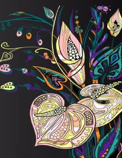 belles fleurs livre de coloriage pour adults: Livre de coloriage pour adultes avec des motifs floraux, des bouquets, des couronnes et diverses décorat by Mb Caballero