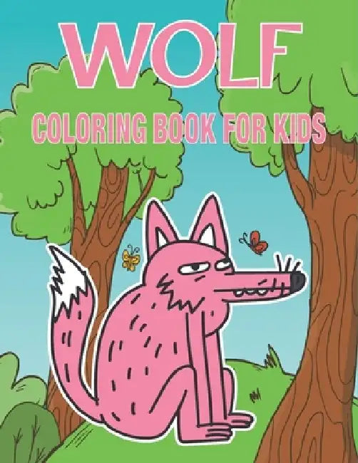 Wolf Coloring Book for Kids: Wonderful Wolf Coloring Book For Kids by Rr Publications