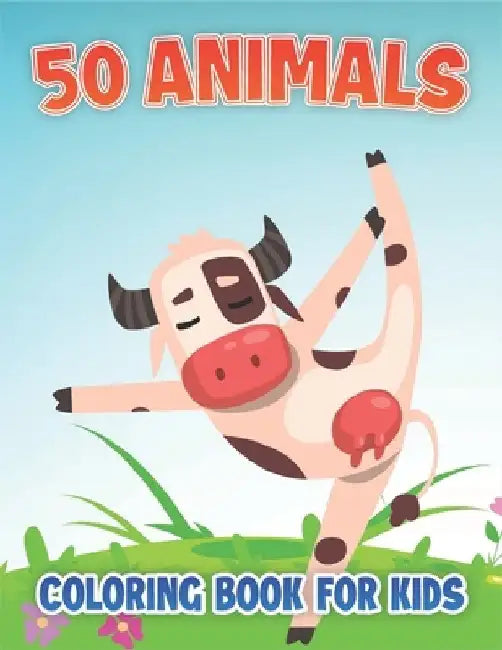 50 Animals Coloring Book For Kids: Large Animals Coloring Book by Rr Publications
