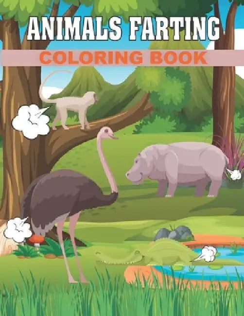 50 Animals farting Coloring Book by Rr Publications