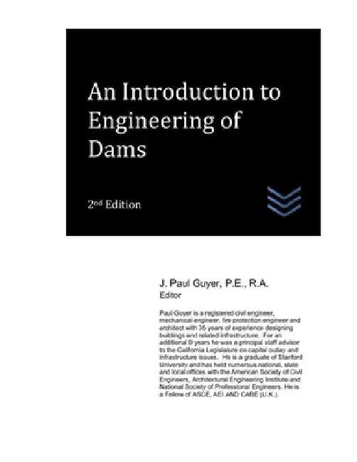 An Introduction to Engineering of Dams by J. Paul Guyer