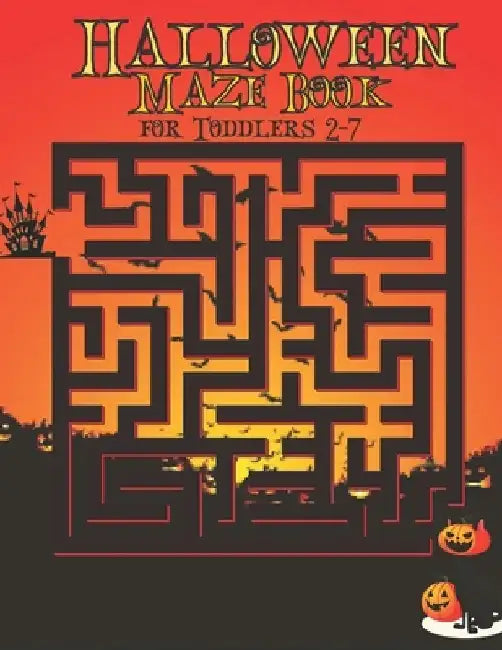 Halloween Maze Book for Toddlers 2-7 by Nasheem Yeash