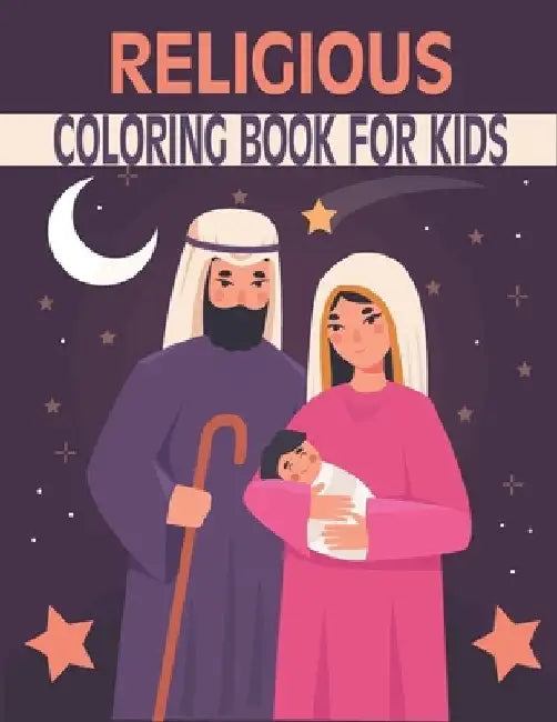 Religious Coloring Book for kids: nativity story coloring book by Rr Publications