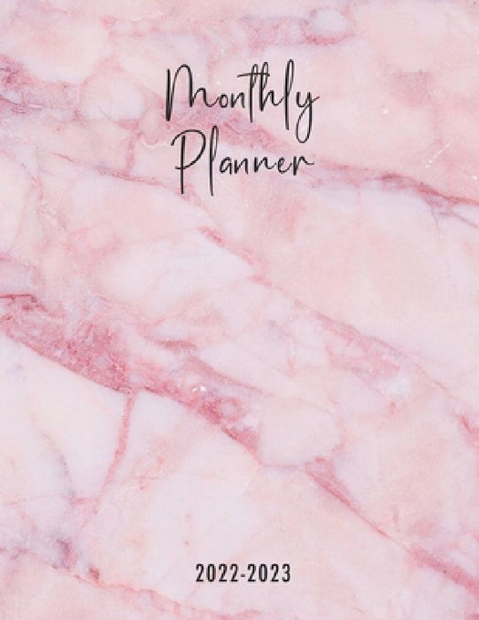 Montlhy Planner 2022-2023: Pink monthly planner to organize your day with mandala drawings by Rosa Pastello