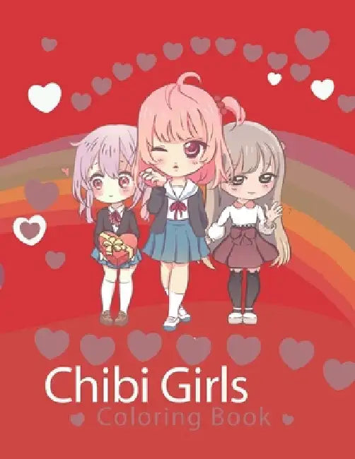 chibi girls coloring book for teens by Ib Kawaii
