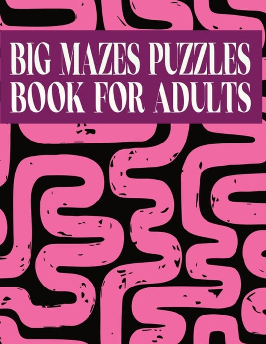 Big Mazes Puzzles Book For Adults: 200 Mazes in Variety of puzzle styles Challenging with Hard Mazes Puzzles Book for Adults. by Print House, Kr