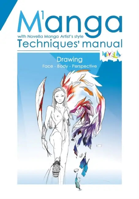Manual of Manga Techniques. Chapter 1: Face, Body, Perspective. Easy way to draw with step-by-step examples by Sathyadeepak Ramesh