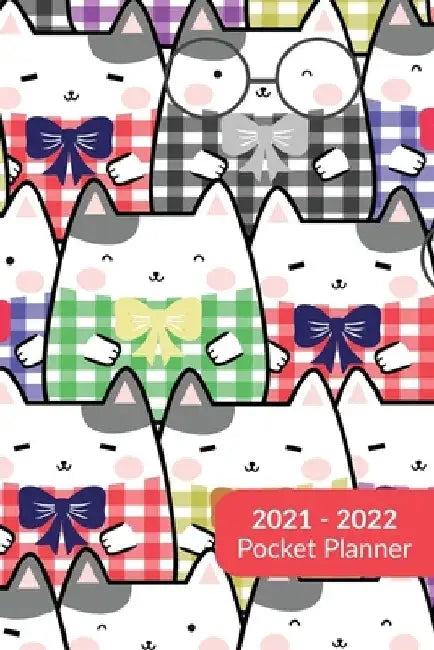 2021 2022 Pocket Planner: Weekly and Monthly Pocket-sized Planner, Academic Mid-Year July 2021 to June 2022, Organizer Agenda Calendar by Orangeblueberry Press