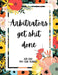 Arbitrators Get Shit Done 2021-2022 Two Year Planner: 2 Year Monthly Planner, 24 Months Calendar and organizer, Gift for Arbitrator - Flower Cover by Indigopine Planners