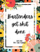 Bartenders Get Shit Done 2021-2022 Two Year Planner: 2 Year Monthly Planner, 24 Months Calendar and organizer, Gift for Bartender - Flower Cover by Indigopine Planners