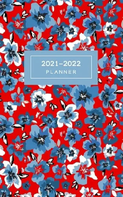 2021-2022 Planner: 5x8 Weekly & Monthly Planner for Women Small Purse Diary Red Cover by Rocket Studio Planners