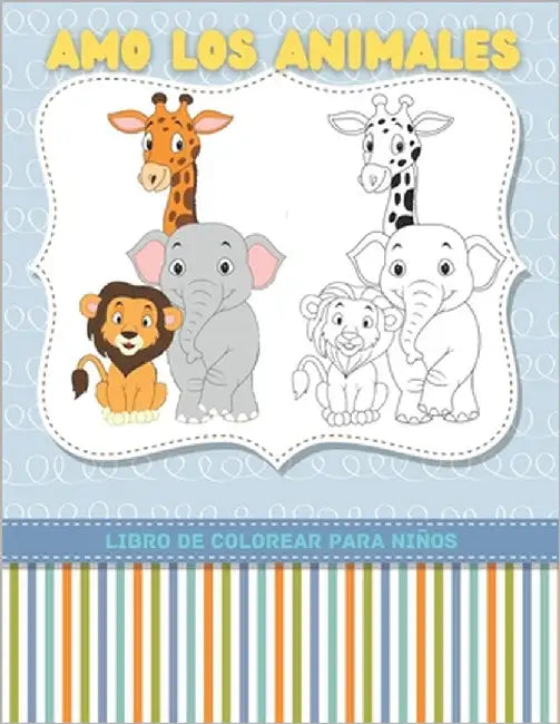 AMO LOS ANIMALES - Libro De Colorear Para Niños by Verdu, Ariadna